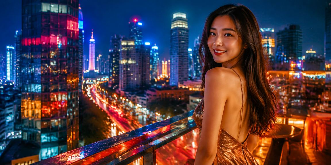 Ánh đèn neon Hà Nội về đêm – không khí sôi động của người chơi xổ số và đặt cược trực tuyến tại thủ đô